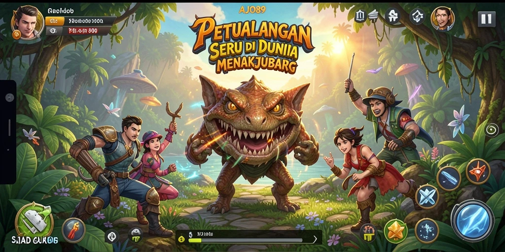 Tampilan gameplay <strong>AJO89</strong> yang menampilkan petualangan seru di dunia yang penuh tantangan.