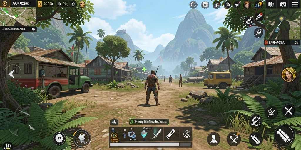 Tangkapan layar menunjukkan gameplay menarik dalam dunia terbuka BANDARCOLOK.