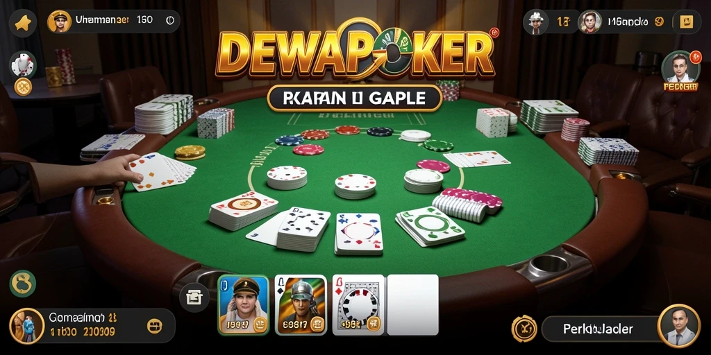 Tampilan gameplay seru DEWAPOKER dengan pemain yang aktif berkompetisi.