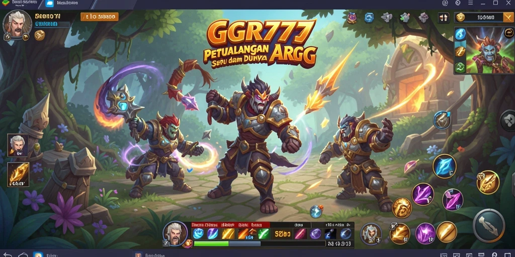 Screenshot gameplay GGR777 yang menunjukkan aksi seru dalam pertarungan ARPG.