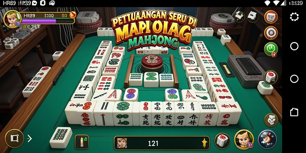 Tampilan gameplay HR89 yang menarik dan penuh strategi Mahjong.