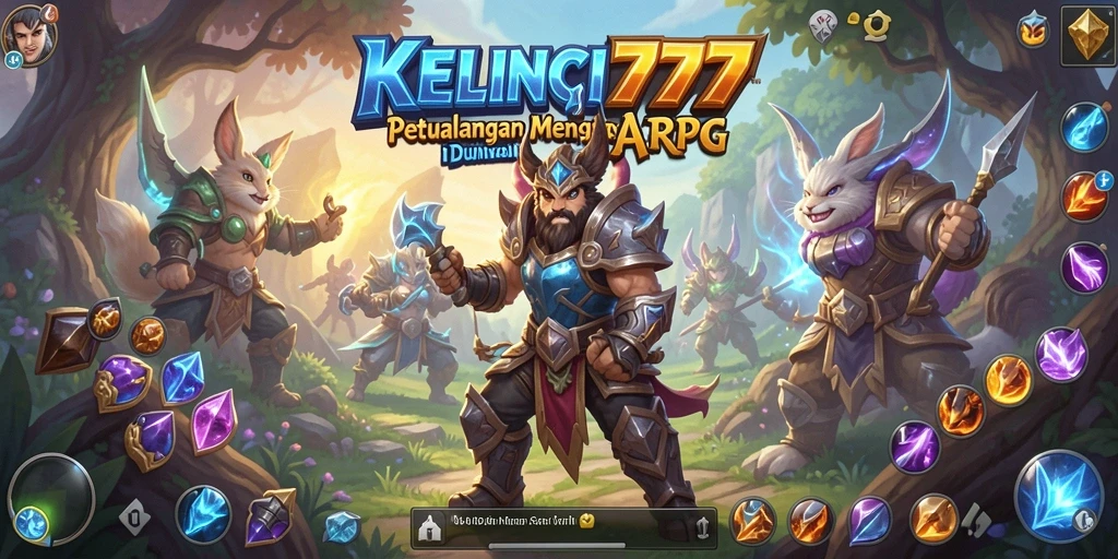Screenshot menunjukkan aksi bertempur seru dalam KELINCI777.