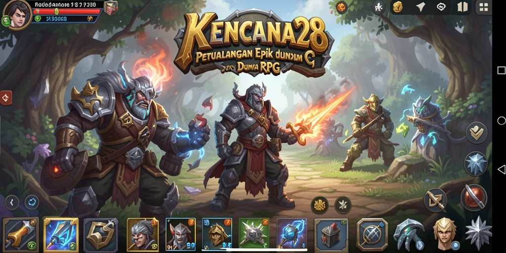 Tampilan gameplay KENCANA28 yang mendebarkan dan penuh strategi.