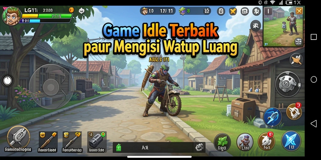 Tampilan layak dari gameplay Idle yang menarik dan interaktif.