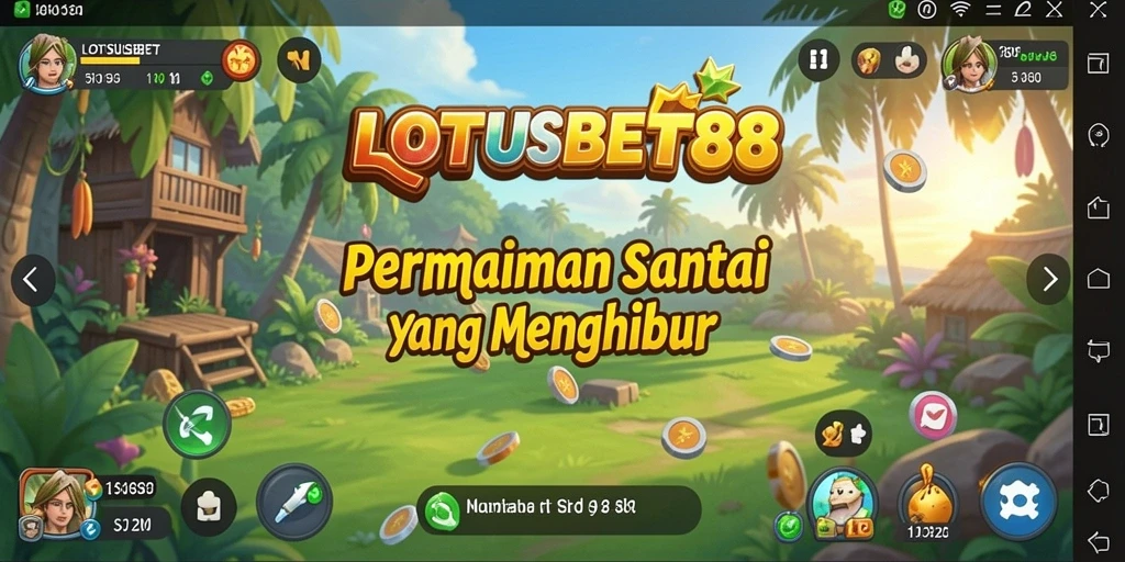 Tampilan menarik dari gameplay LOTUSBET88 yang penuh warna.