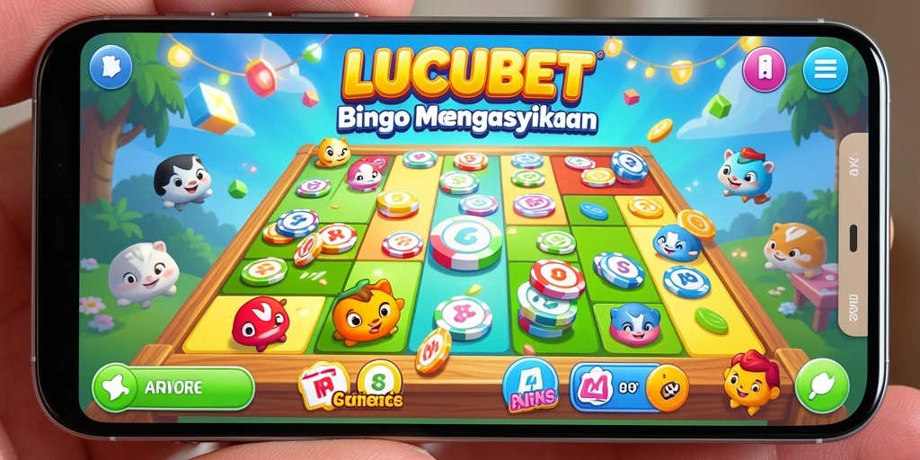 Tampilan menarik dari gameplay Bingo di LUCUBET.