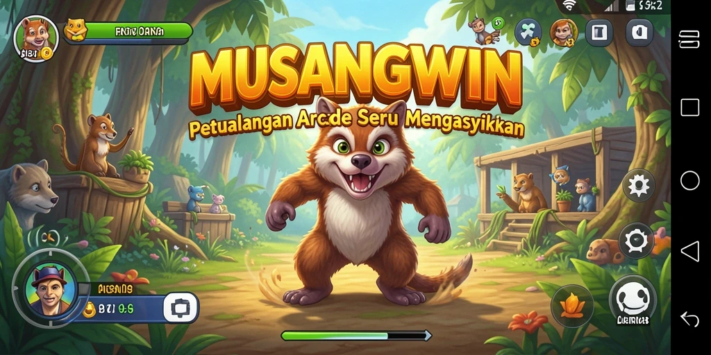 Screenshot gameplay MUSANGWIN yang menampilkan keseruan saat bermain.