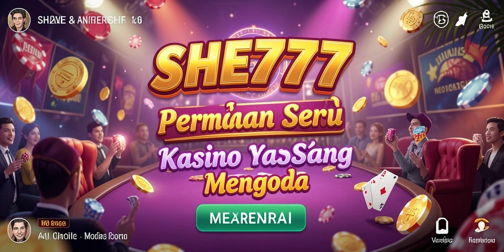 Screenshot menampilkan keseruan gameplay Kasino di SHE777.