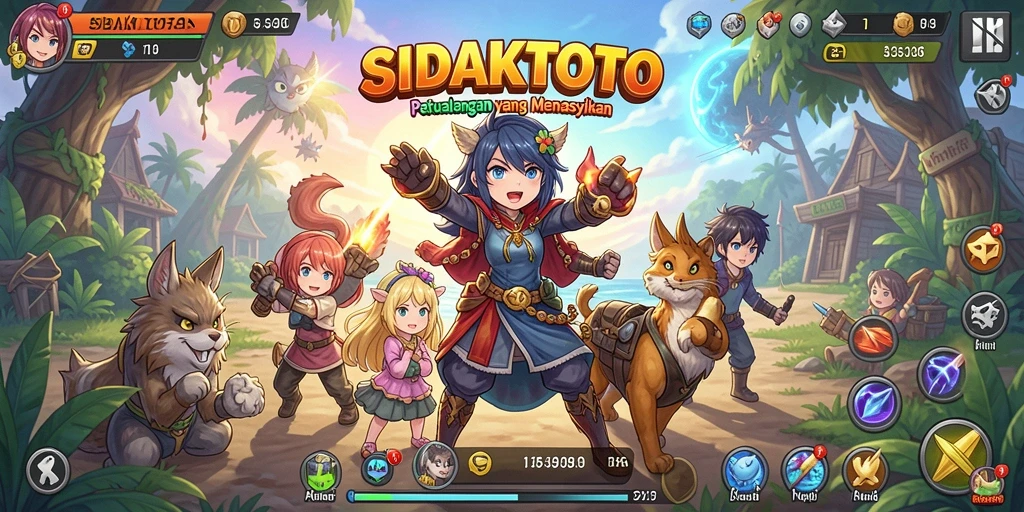 Screenshot menampilkan aksi seru dalam gameplay Anime.