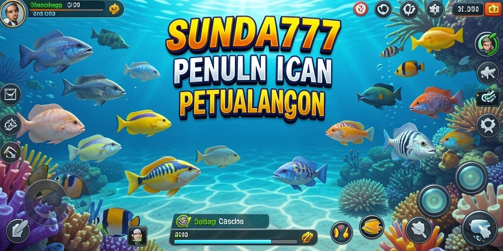 Tampilan permainan SUNDA777 dengan aksi memancing yang seru dan mendebarkan.