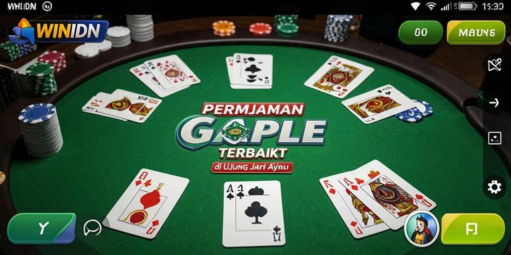 Tampilan gameplay Gaple yang seru dan interaktif di WINIDN.